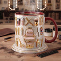 Hairstylist Mug 3D, Faux 3D Effect Barber Chair Design, Ceramic Coffee Cup