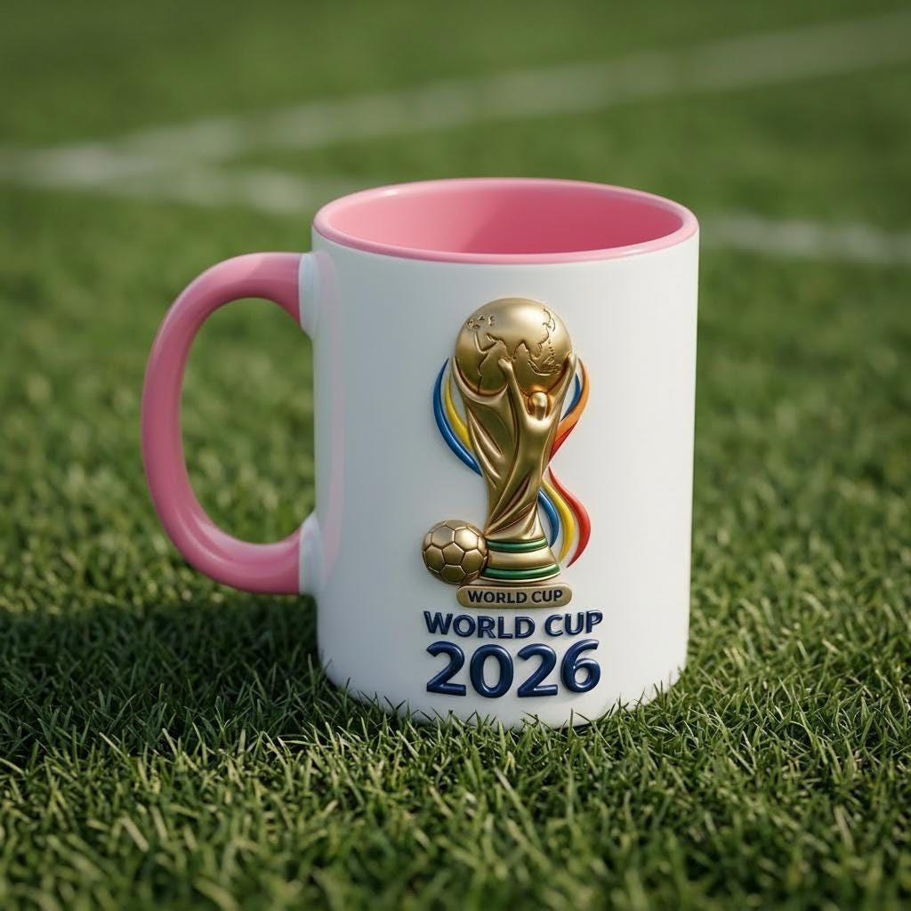 2026 World Cup Soccer Mug 3D, Faux 3D Mug, Soccer Fan Gift, Football Lover Cup, Sports Coffee Mug, World Cup Gift Idea