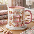 Sewing Mug 3D, Faux 3D Effect Mug, Sewing Artist Coffee Cup, Personalized Gift for Sewer