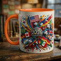 2026 World Cup Ceramic Mug, Soccer Fan Gift, Sports Coffee Cup