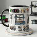 Personalized 3D Printer Accent Mug, Custom Name Maker Coffee Cup