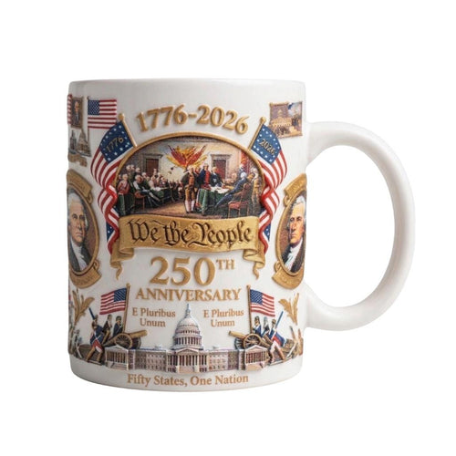 America 250th Anniversary 3D Mug, We The People Patriotic Coffee Mug