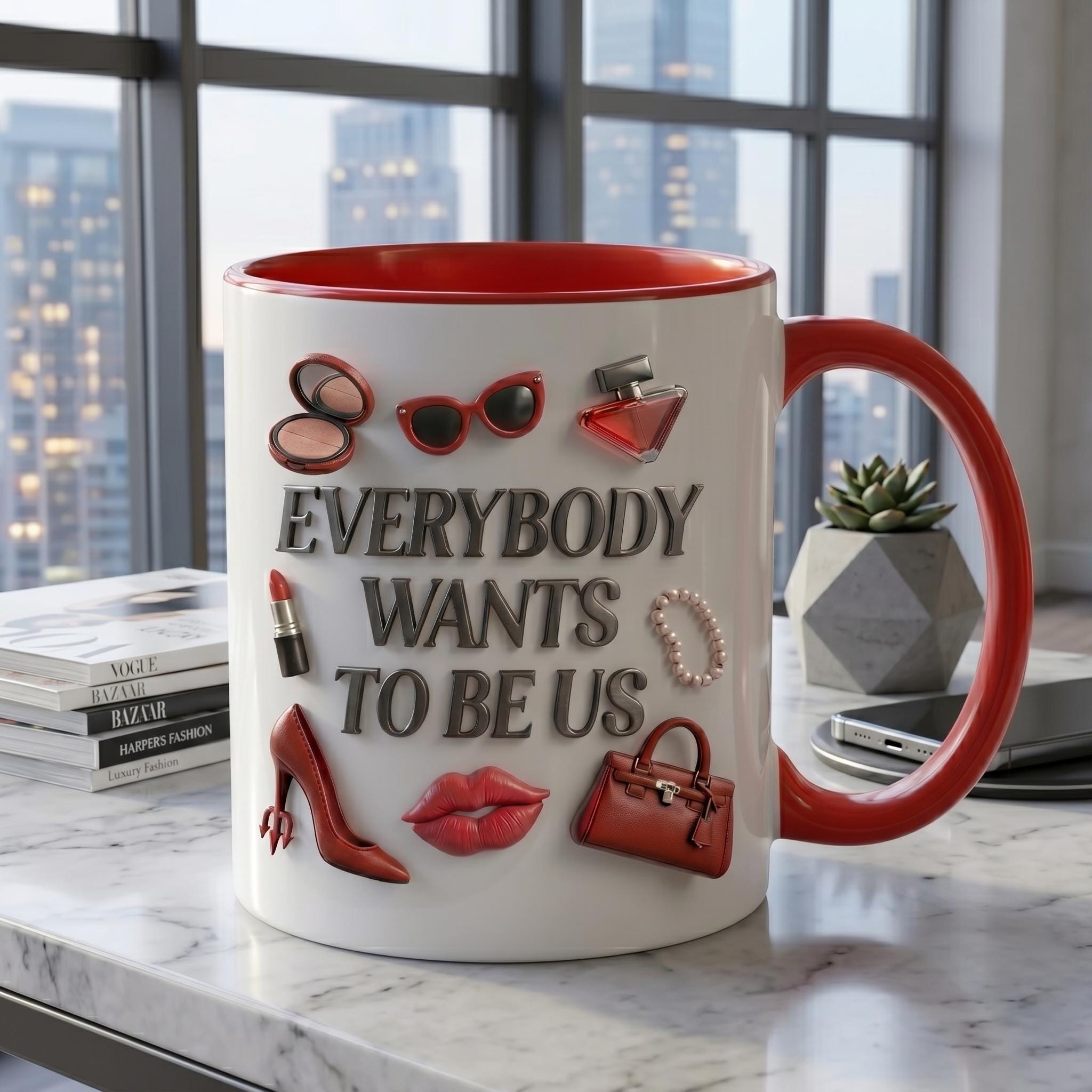 The Devil Wears Prada 3D Mug, Fashion Boss Coffee Cup, Movie Fan Gift
